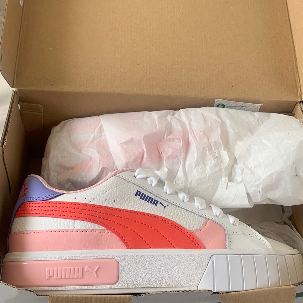 PUMA Cali Star “Rainbow Sunset” Grade School Size 6 Girls’